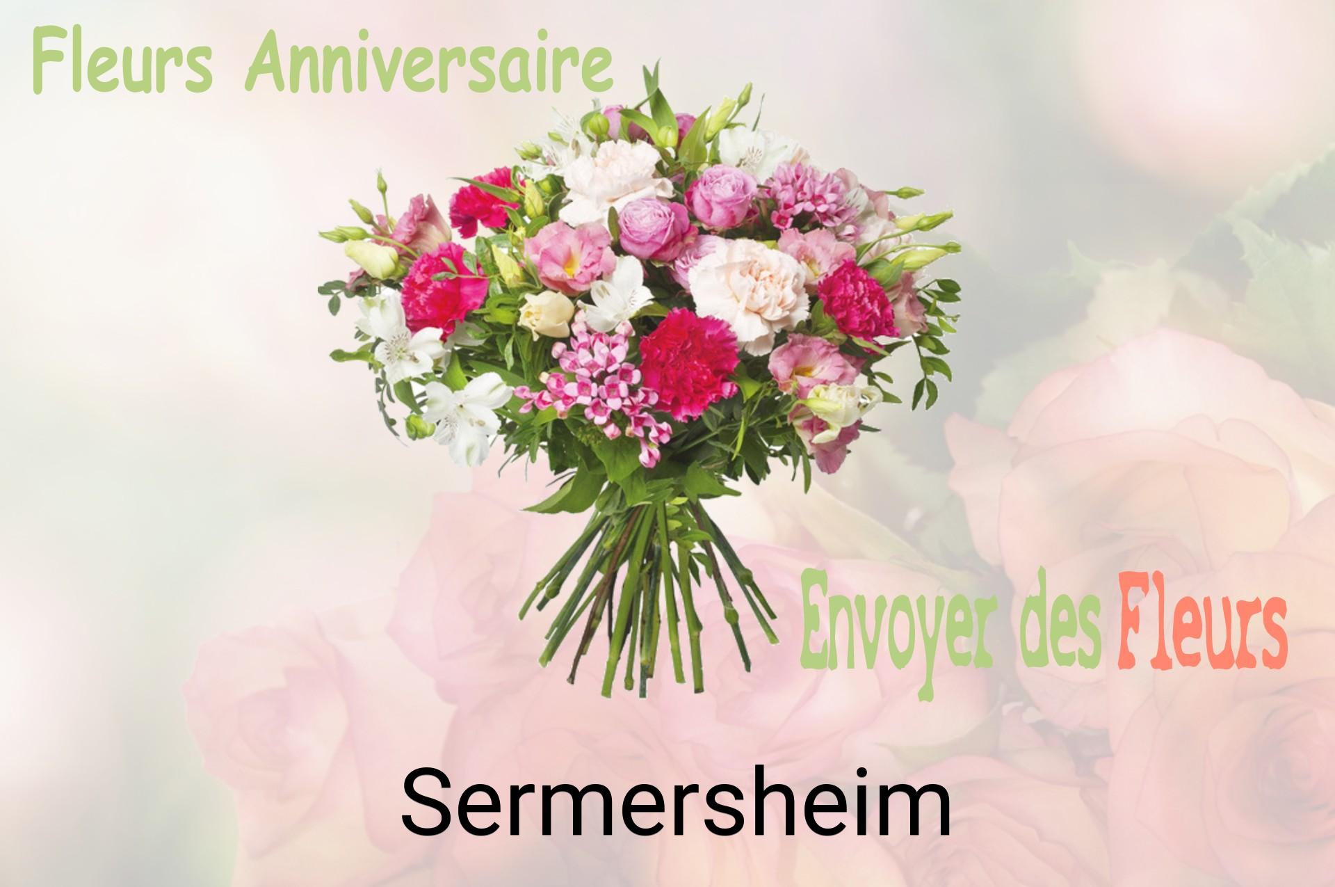 Bouquet de fleurs d’anniversaire livré à Sermersheim